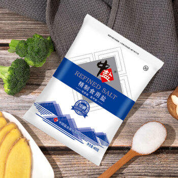 中盐 精制食用盐400g*3【加碘】颗粒均匀 自然洁白 地下深层天然矿盐 /粮油调味 /调味品 /盐 商品图2