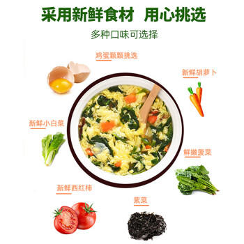 苏伯 紫菜蛋花汤 方便速食汤 6g*20包 FD冻干汤蔬菜汤便携早餐代餐汤 /粮油调味 /方便食品 /速食汤 商品图5