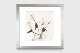 吴冠中|《晚香》——综合版（水墨）