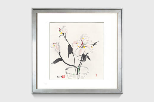 吴冠中|《晚香》——综合版（水墨） 商品图0