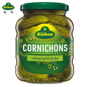 冠利（KUHNE）德国进口 青瓜仔330g 西餐配菜 0脂酸黄瓜腌黄瓜 酸乳瓜 罐头小菜 /粮油调味 /调味品 /榨菜/酱腌菜 商品图2