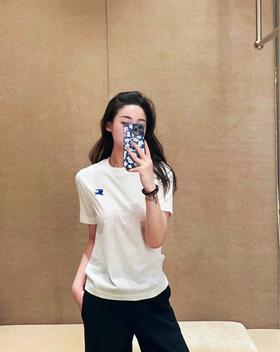 B家 蓝马小刺绣圆领短袖（JN）