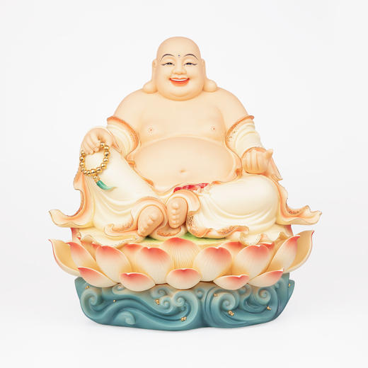 慈颜白色 弥勒佛像 商品图1