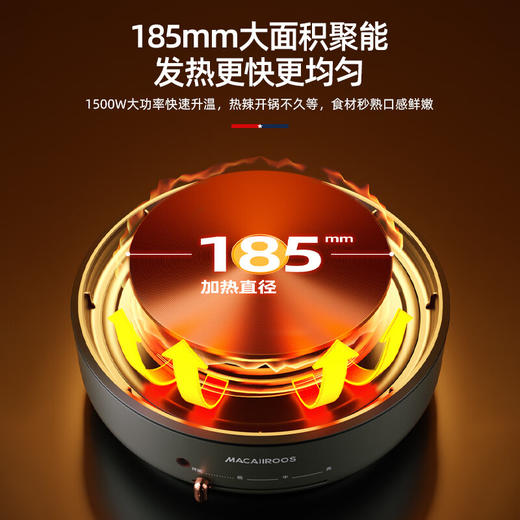 【小家电】迈卡罗MACAIIROOS电煮锅小电锅多用途锅宿舍学生锅火锅蒸煮一体家用煮面小型迷你锅早餐机 MC-HG532 HF 商品图4