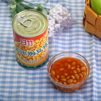 甘竹牌 茄汁焗豆黄豆罐头402g*3罐广东特产即食下饭意面拌饭酱预制菜 /粮油调味 /方便食品 /其他方便食品 商品图6