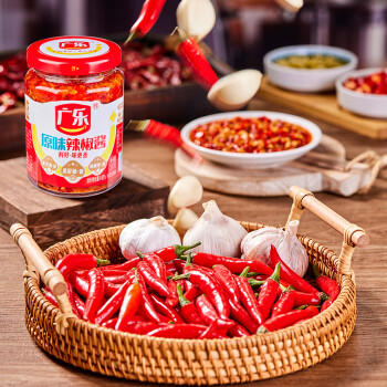 广乐辣椒酱原味剁椒酱辣酱拌面拌饭酱剁椒鱼头酱260g /粮油调味 /调味品 /中式酱料 商品图4