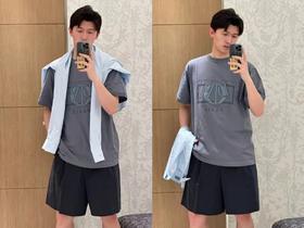 D家 大幅字母 贴布绣圆领短袖（JN）