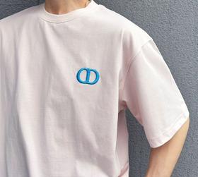 D家 新颜色又出三个色👍 撞色刺绣T恤👍（JN）