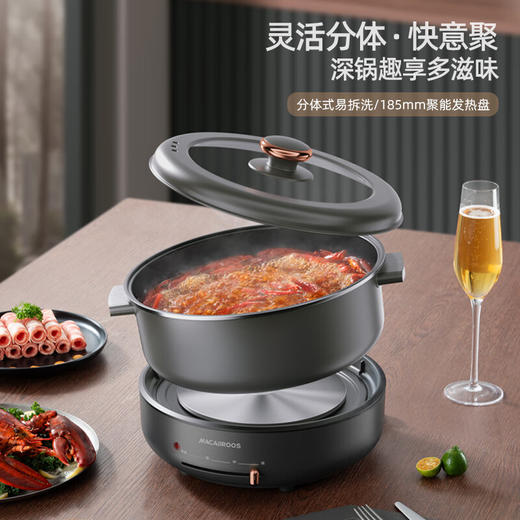 【小家电】迈卡罗MACAIIROOS电煮锅小电锅多用途锅宿舍学生锅火锅蒸煮一体家用煮面小型迷你锅早餐机 MC-HG532 HF 商品图0