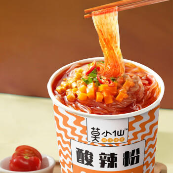 莫小仙酸辣粉*3桶+重庆小面*3桶装 冲泡方便速食624g泡面粉丝零食夜宵 /粮油调味 /方便食品 /方便面 商品图5