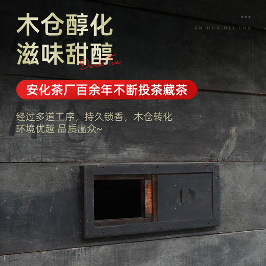 茶马世家安化黑茶金花茯砖天尖料2015年手筑茯砖1kg 商品图3