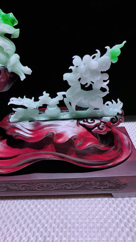 620710翡翠摆件【璐璐发财 一路发财】 商品图5
