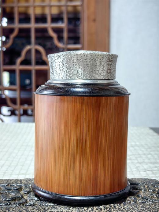 蝶恋花°竹雕茶叶罐 商品图6