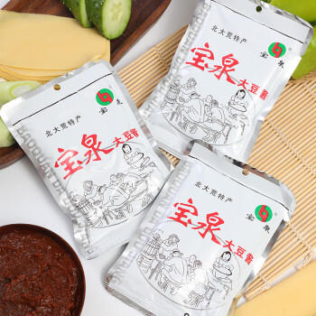 宝泉  大豆酱120g*10袋  东北特产黄豆酱蘸酱熟酱拌面拌饭 /粮油调味 /调味品 /烹饪酱 商品图0