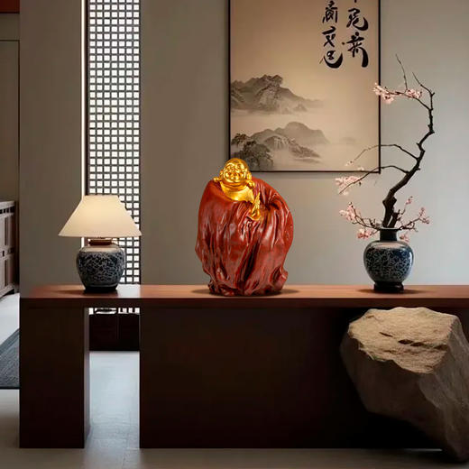 心中有佛 弥勒铜像 商品图4