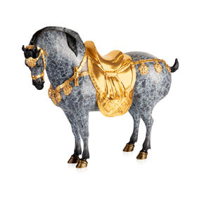 升官进爵马 吉祥铜摆件