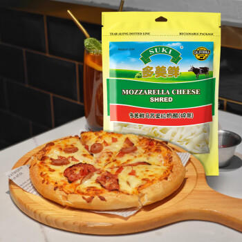 多美鲜（SUKI）美国进口 马苏里拉芝士碎226g 冷藏即食 烘焙原料 披萨 焗饭 /粮油调味 /奶酪黄油 /奶酪/奶酪制品 商品图3