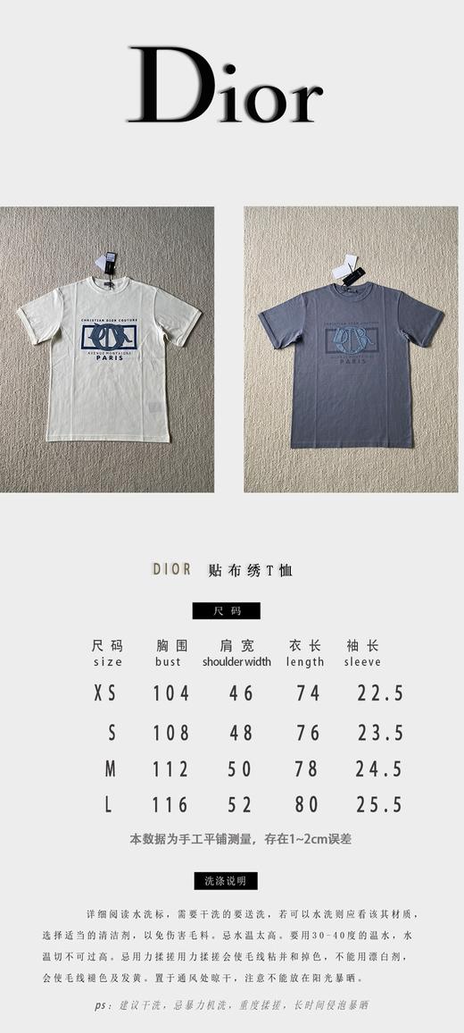 D家 大幅字母 贴布绣圆领短袖（JN） 商品图3