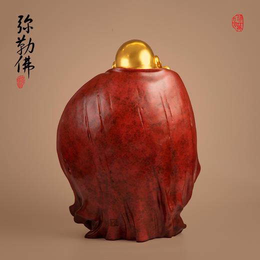 心中有佛 弥勒铜像 商品图3