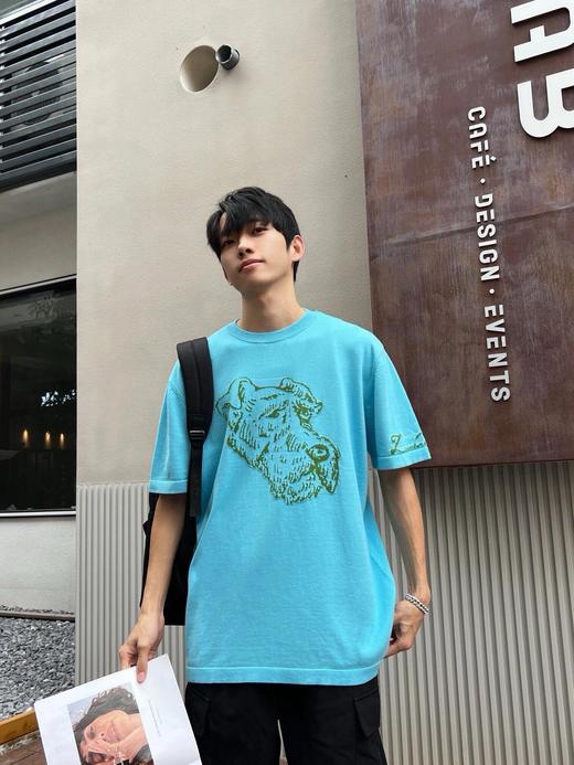 驴家 猎狐梗提花针织短袖（JN） 商品图1