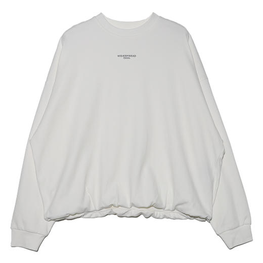 2416806圆领套头T恤长袖白色百搭春季宽松纯色设计感男女同款 商品图0