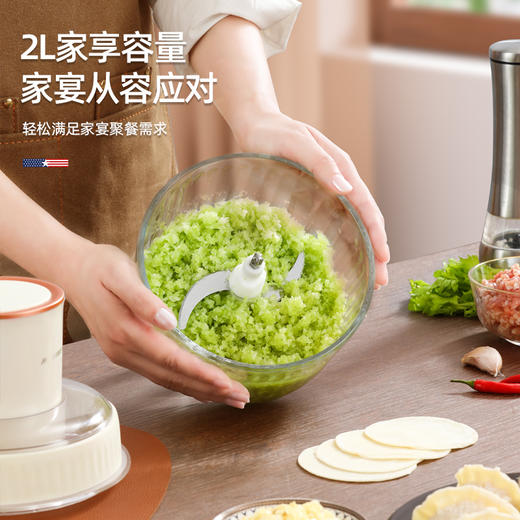 【小家电】迈卡罗MACAIIROOS绞肉机家用绞馅机2升玻璃杯身搅拌机 MC-KM317 HF 商品图1