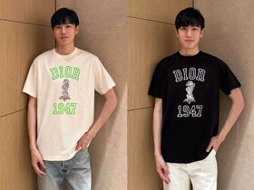 D家 波比狗植绒印花短袖（JN）