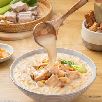 康师傅方便面 汤大师 港式上汤瑶柱排骨面112g*5 泡面袋装速食 早餐 /粮油调味 /方便食品 /方便面 商品图5