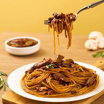 小熊驾到番茄肉酱意大利面215g*4盒儿童意面家用方便面速食意粉通心粉拌面 /粮油调味 /意大利面 /速食意大利面 商品图3