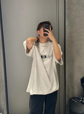 B家 双环反向绣花圆领短袖（JN）