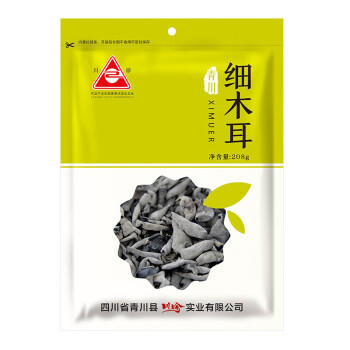 川珍细木耳208g 黑木耳椴木秋木耳无根煲汤凉拌炒菜山珍特产南北干货 /粮油调味 /南北干货 /菌菇干货 商品图3