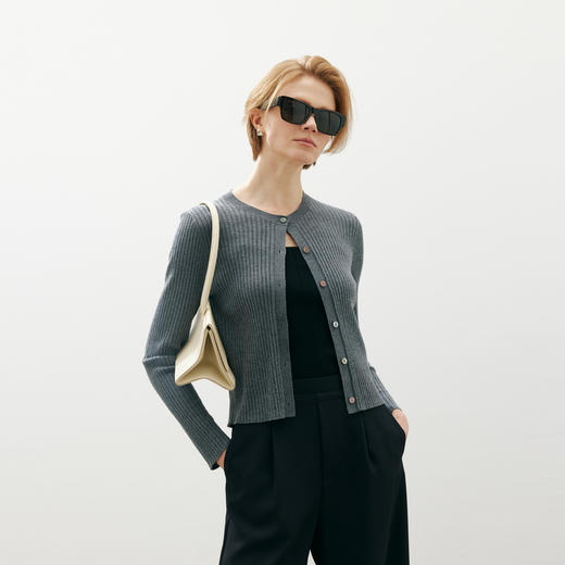 【商场同款】麦檬春秋毛衫开衫5F1931251 商品图0