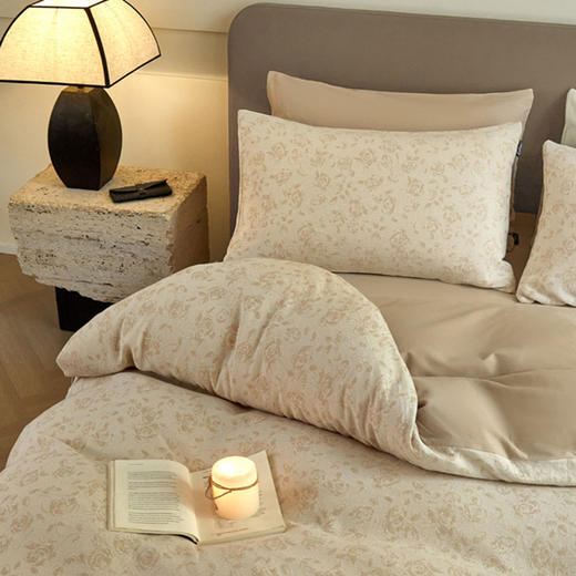 JUST27 全棉A类三层纱磨毛四件套RJ067 商品图5