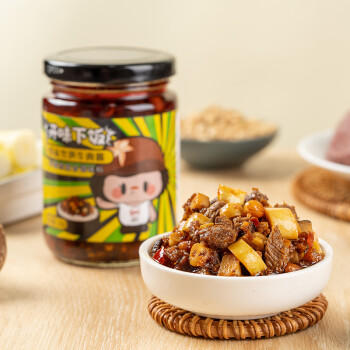 川娃子 香菇竹笋牛肉酱 川式香辣味 拌饭拌面酱230g /粮油调味 /调味品 /中式酱料 商品图2