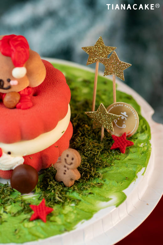 🎄圣诞限定｜童话金狗拜✨（4寸树莓开心果慕斯） 商品图4