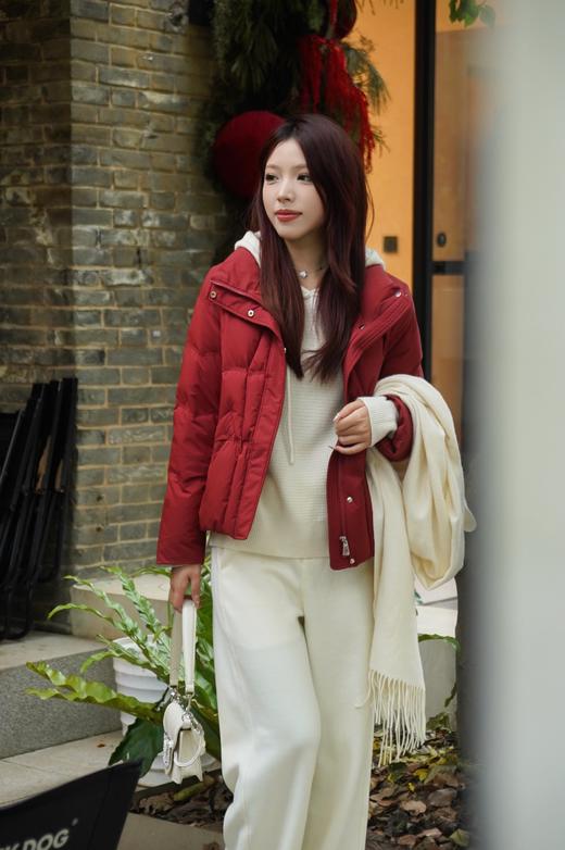 XL1臣禾翻领短款绗缝羽绒服 JZ244070715 商品图11