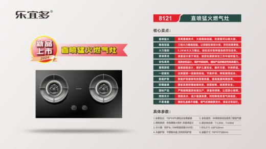 乐宜多 煤气灶8121 液化气 开孔63*33 商品图0