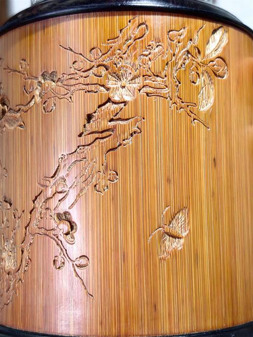 蝶恋花°竹雕茶叶罐 商品图2