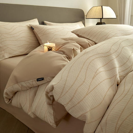 JUST27 全棉A类三层纱磨毛四件套RJ067 商品图2