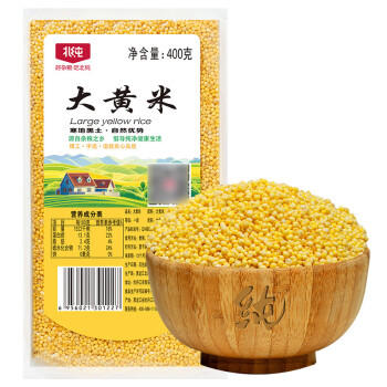 北纯 大黄米400g/袋（含有膳食纤维黍米黄黏米粽子米杂粮米端午食材） /粮油调味 /杂粮 /谷米类 商品图3