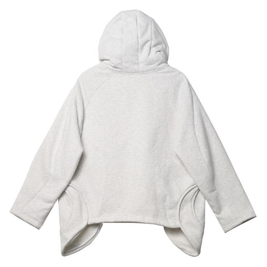 A新款中领不规则下摆设计连帽卫衣男女秋冬休闲宽松时尚百搭上衣 商品图1