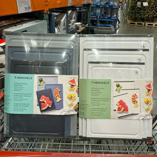 双立人公司出品  J.A.HENCKELS  单立人砧板。 美国🇺🇸直邮特价只要350元/三个一套！🉐大菜板的尺寸是42×29㎝，中号37.5×25.4㎝，小号30.4×21.5㎝ 商品图0