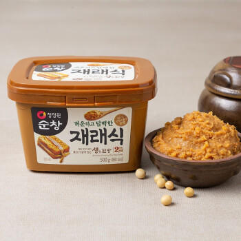 清净园韩国进口 传统生大酱500g 韩式大酱汤专用酱 豆腐汤海带汤 味噌汤 /粮油调味 /调味品 /西式酱料 商品图5