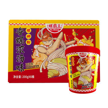 螺霸王原味冲泡螺蛳粉200g桶6分钟速食广西特产免煮速食酸辣粉面米线 /粮油调味 /方便食品 /螺蛳粉 商品图3