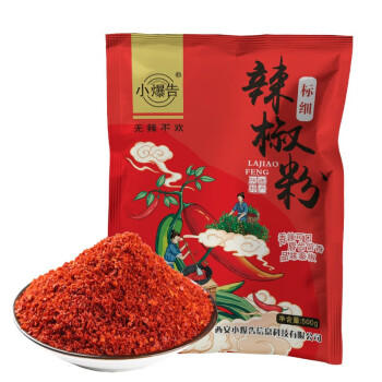 小爆告 辣椒面标细粉500g袋装陕西特产秦椒石碾油泼辣子面辣椒粉香辛料 /粮油调味 /调味品 /基础香辛料 商品图6