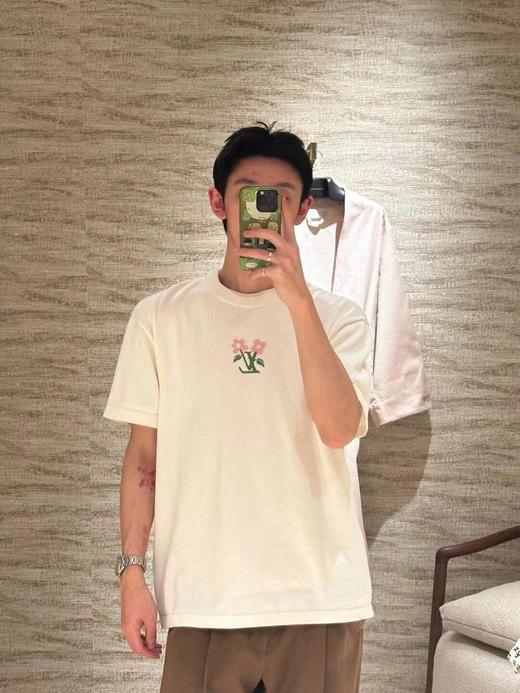 驴家 字母小花圆领针织短袖（JN） 商品图0