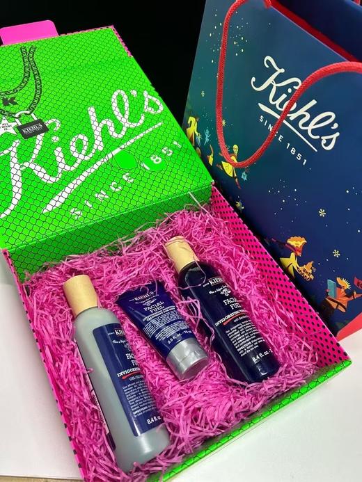 Kiehls/科颜氏男士活力洁面啫喱250ml 活力爽肤水250ml 全效保湿乳液125ml  圣诞护肤礼盒三件套 商品图1