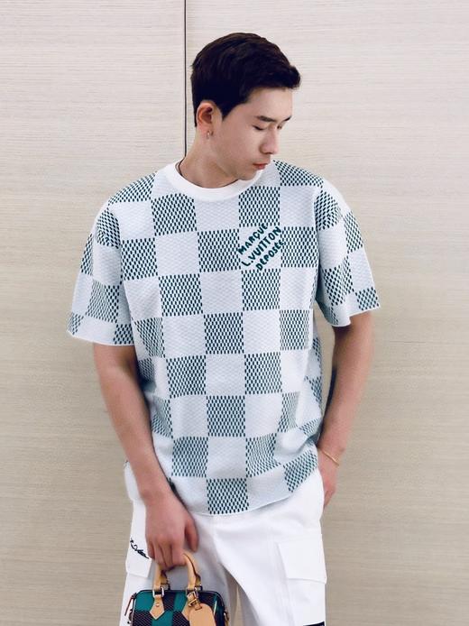 驴家 草绿格子针织短袖（JN） 商品图1