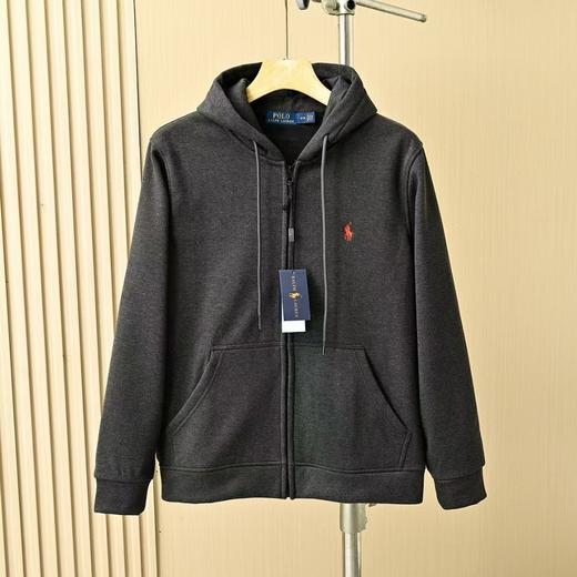 刺绣logo  高品质好货 Ralph Lauren拉夫劳伦2024秋冬季新款连帽加绒加厚夹克外套拉链衫！ 商品图5