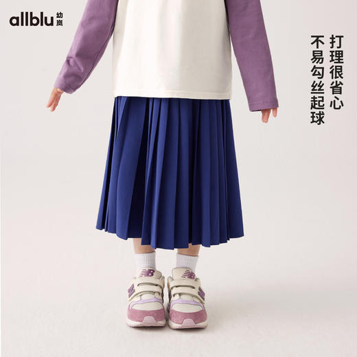 【Zui划算】【秋Vol.2】幼岚童装四面弹百褶裙柔软飘逸有型24秋季新款儿童女童半身裙子ZY 商品图3